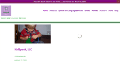 Desktop Screenshot of kidspeakdallas.com