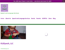 Tablet Screenshot of kidspeakdallas.com